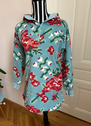 Blutsgeschwister Fleecehoodie – Retro-Blumenmuster – Gr. S, marke: Blutsgeschwister, zustand: Sehr gut, größe: S / 36 / 8, 30,00 €, 32,20 € inklusive Vinted-Käuferschutz