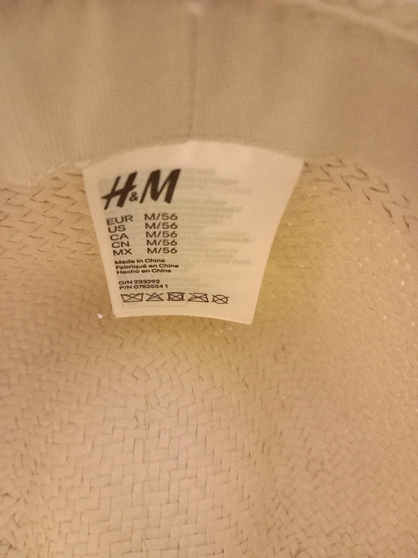 H&M hoed creme maat 56 2