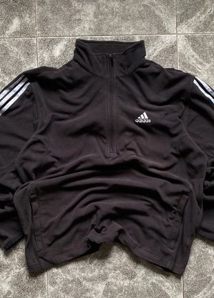 Adidas Fleece Half-Zip | Black/White | Men’s M | Retro Streetwear, marque: adidas, état: Très bon état, taille: M, 25,00 €, 26,95 € Protection acheteurs incluse