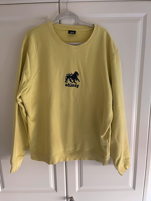 Stussy on sale yellow sweatshirt