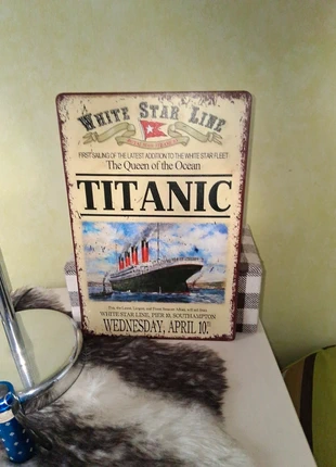 Plaque  métal Le Titanic, marque: Titanic, état: Neuf sans étiquette, 6,00 €, 7,00 € Protection acheteurs incluse