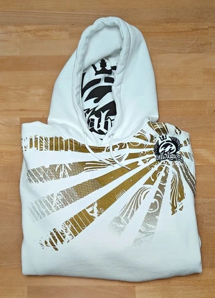 Hoodie Billabong bianco e oro, interno pile, uomo S Nuovo, merk: Billabong, staat: Nieuw zonder prijskaartje, maat: S, € 24,00, € 25,90 inclusief Kopersbescherming