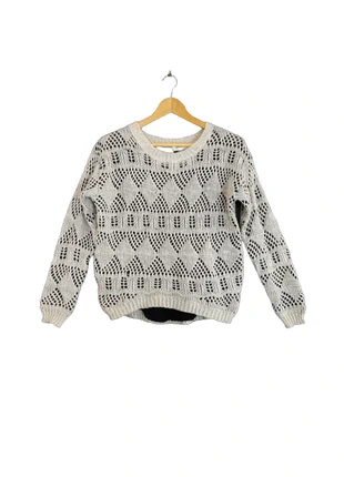 Miss Charm Women White Jewel Neck Long Sleeves Knitted Jumper Size S, brand: Miss Charm, condition: Good, size: S / UK 8-10, £3.99, £4.89 includes Buyer Protection