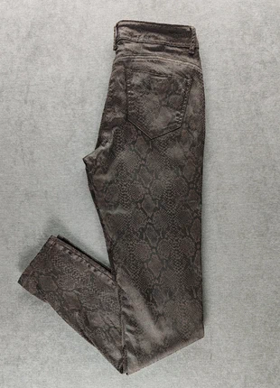 Pantalon Bréal femme coupe skinny marron à motif  taille 36, marque: Bréal, état: Très bon état, taille: S / 36 / 8, 4,00 €, 4,90 € Protection acheteurs incluse