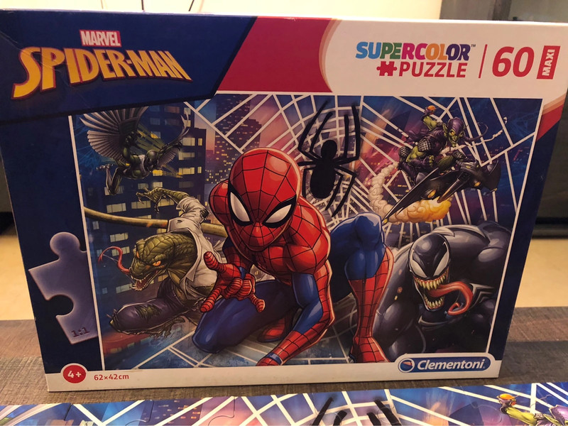 Spider-man - puzzle supercolor 2 x 60 pieces, puzzle