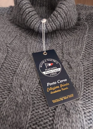 Pullover dolcevita Scuola Nautica Porto Cervo in lana nuovo con cartellino, marque: Scuola Nautica Porto Cervo made in Italy, état: Neuf avec étiquette, taille: XL, 50,00 €, 53,20 € Protection acheteurs incluse