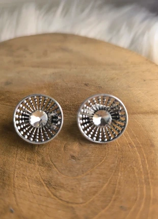 Boucles D'oreilles Argentées avec Pierre à Clips, marca: Clips, estado: Novo sem etiquetas, €3.50, €4.38 inclui Proteção do Comprador Pro