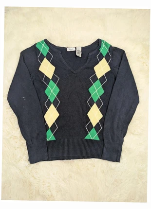 Pull Col V léger motif carreaux Liz&Co femme - Taille M, brand: Liz & Co., condition: Very good, size: M / 38 / 10, €4.00, €4.90 includes Buyer Protection