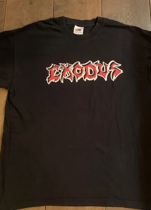 Exodus trash metal band t-shirt xl 2003 tour vintage rare , merk: Fruit of the Loom, staat: Heel goed, maat: XL, € 85,00, € 89,95 inclusief Kopersbescherming