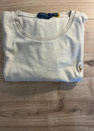 T-shirt Ralph Lauren | beige logo brun/orange/vert | taille L, brand: Ralph Lauren, condizioni: Ottime, taglia: L, €20.00, €21.70 include la Protezione acquisti