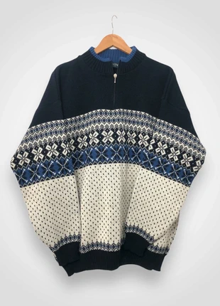 Pull vintage style norvégien en laine et acrylique, brand: Vintage Dressing, condition: Very good, size: XXL, €30.00, €32.20 includes Buyer Protection Pro