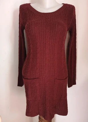 Pull robe jersey côtelé torsadé bordeaux Kiabi 36, marque: Kiabi, état: Bon état, taille: S / 36 / 8, 6,00 €, 7,00 € Protection acheteurs (Pro) incluse