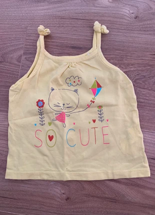 Débardeur jaune , merk: Orchestra, staat: Heel goed, maat: 9-12 maanden / 74 cm, € 2,00, € 2,80 inclusief Kopersbescherming