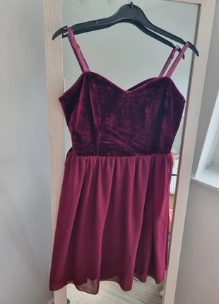 Diffuse burgundy velvet dress, brand: Diffuse, condition: Very good, size: M / 10, £4.00, £4.90 includes Buyer Protection
