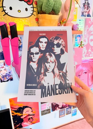 Maneskin Band Poster / Print - Waterproof, hoge kwaliteit en stevig, marque: Maneskin, état: Très bon état, 6,95 €, 8,00 € Protection acheteurs incluse