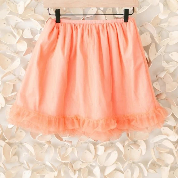 Apricot Tulle Skirt Girls XL 2