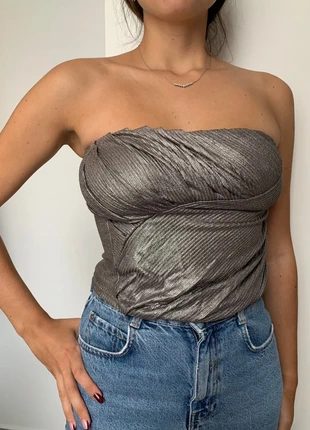 Bustier argenté Pimkie, merk: Pimkie, staat: Heel goed, maat: S / 36 / 8, € 4,00, € 4,90 inclusief Kopersbescherming