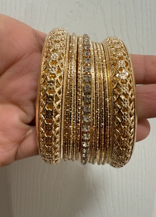 Asian Indian gold bangles set - New, brand: Asian, condition: New without tags, £3.99, £4.89 includes Buyer Protection