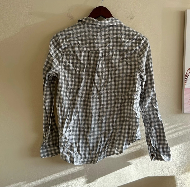 Old Navy Plaid Button Front Top 3