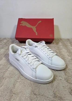 PUMA Smash V2 L Zapatillas Unisex 39 EU Blancas Solo Probadas, marca: Puma, estado: Nuevo sin etiquetas, tamaño: 39, 34,00 €, 36,40 € Protección al comprador incluida