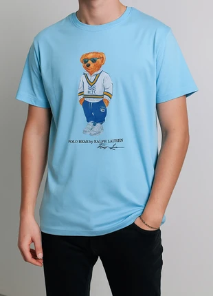 T-shirt Polo Ralph Lauren Bear Bleu Ciel Manche Courte Coton- édition RLTC neuf - Taille XL, brand: Ralph Lauren, condition: New with tags, size: XL, €55.00, €58.45 includes Buyer Protection