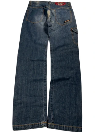 og y2k '00 vintage low waist faded denim pants “Monster” Skull - 32, marke: y2k, zustand: Sehr gut, größe: M, 45,00 €, 47,95 € inklusive Vinted-Käuferschutz