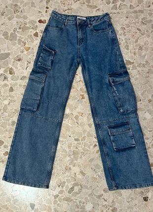 Jeans cargo denim, marke: Terranova, zustand: Neu, größe: S / 36 / 8, 5,00 €, 5,95 € inklusive Vinted-Käuferschutz