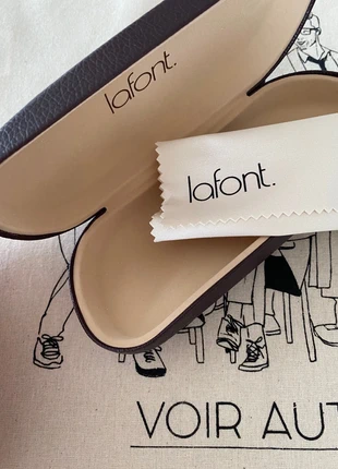 Étui à lunettes marron, Tote bag et chiffon doux, Lafont, marque: Lafont, état: Neuf sans étiquette, 5,00 €, 5,95 € Protection acheteurs incluse