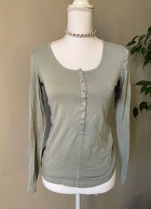 T-shirt manche longue vert foncé , Taille S Etam, marca: Etam, estado: Muy bueno, tamaño: S / 36 / 8, 1,00 €, 1,75 € Protección al comprador incluida