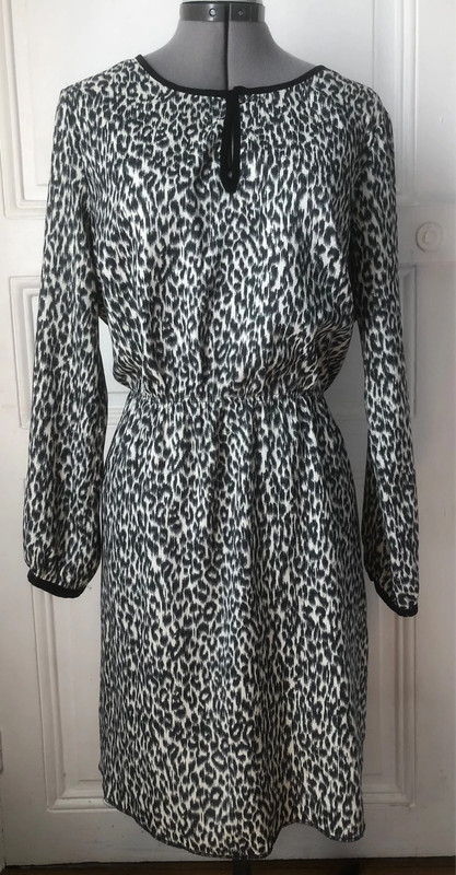Zara top robe leopard