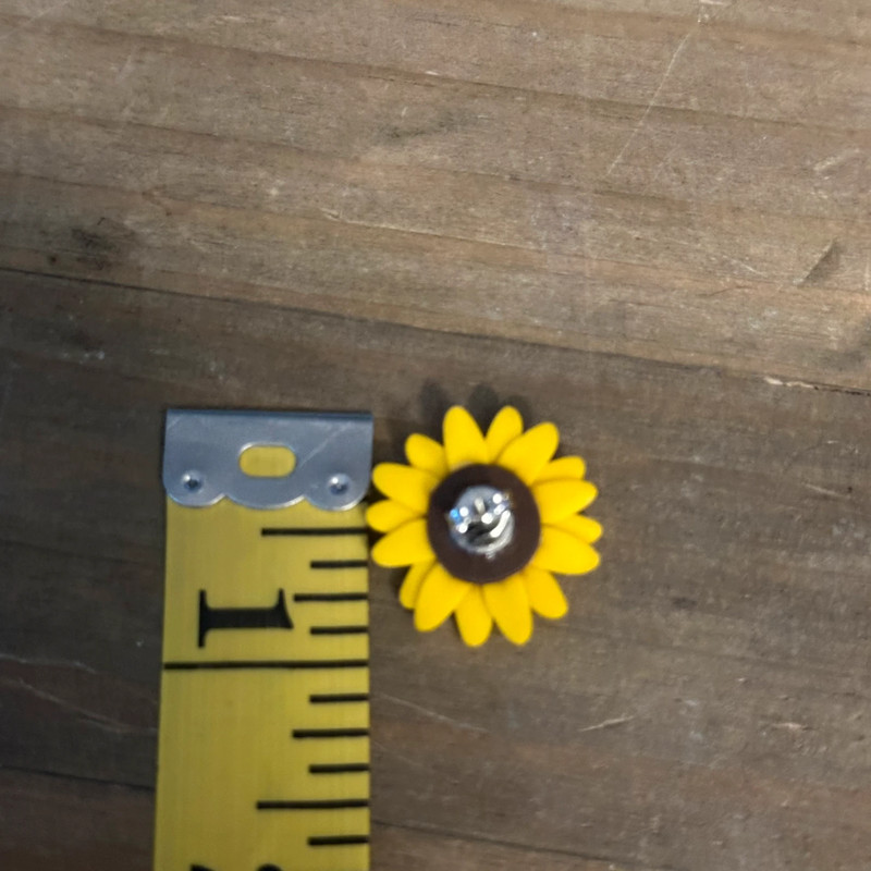 Sunflower post earrings 2