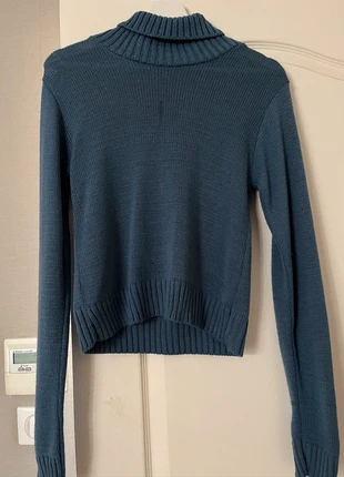 Pull col roulé bleu Boohoo, brand: Boohoo, condition: Good, size: S / 36 / 8, €5.00, €5.95 includes Buyer Protection