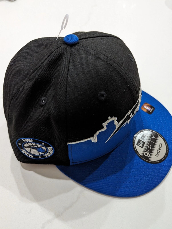 Men's New Era 9Fifty Black/Blue NBA Orlando Magic 2022 Tip-Off Snapback Hat 5