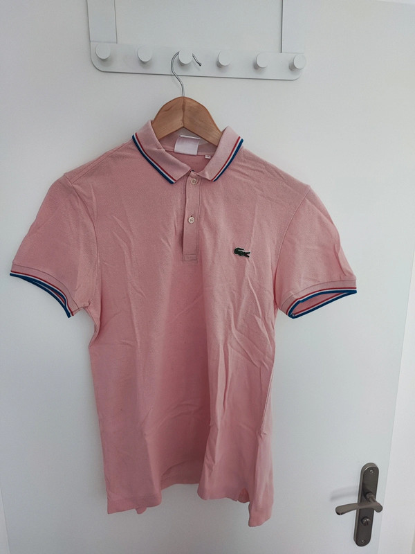 Polo lacoste 2024 homme rose pale