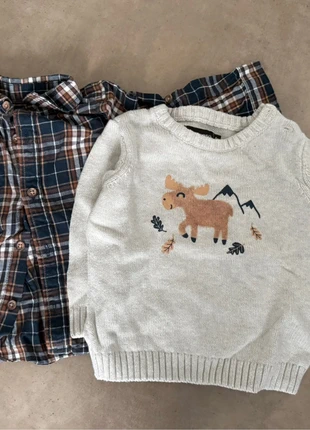 Pull et chemise, marque: In Extenso, état: Très bon état, taille: 6-9 mois / 68 cm, 5,00 €, 5,95 € Protection acheteurs incluse