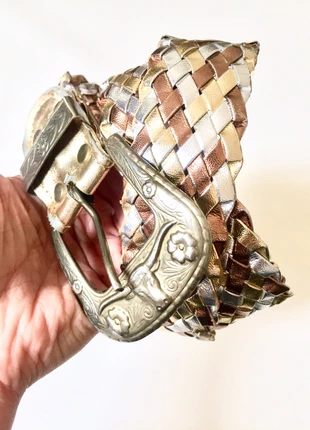 Cintura Intrecciata Vintage Originale, marca: Vintage, estado: Muito bom, tamanho: Ajustável, €7.00, €8.05 inclui Proteção do Comprador