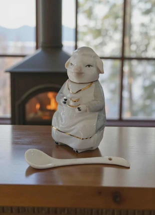 Moutardier Cochon - Céramique - Art Deco Style, merk: ArtDeco, staat: Heel goed, € 19,90, € 21,60 inclusief Kopersbescherming