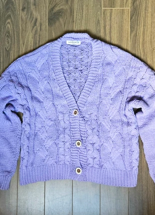 Cardigan en laine femme XL/XXL lavande, brand: Salvo green, condition: Very good, size: XL / 42 / 14, €14.00, €15.40 includes Buyer Protection
