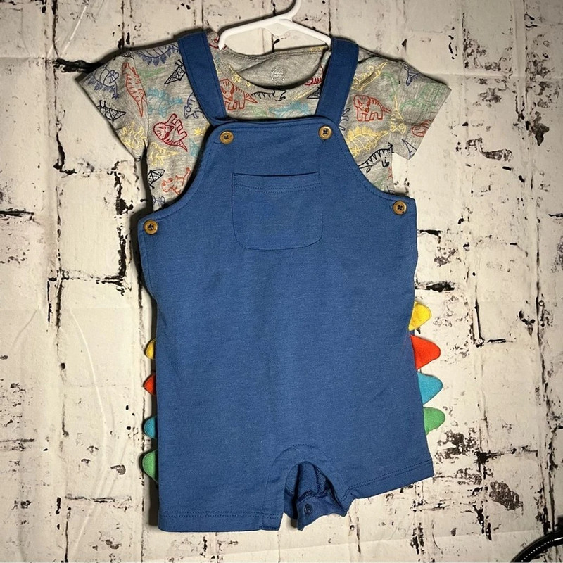 Wonder nation Dinosaur Overalls 1