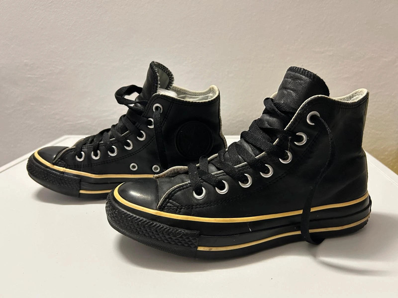 Converse Chuck Taylor in pelle nere 3