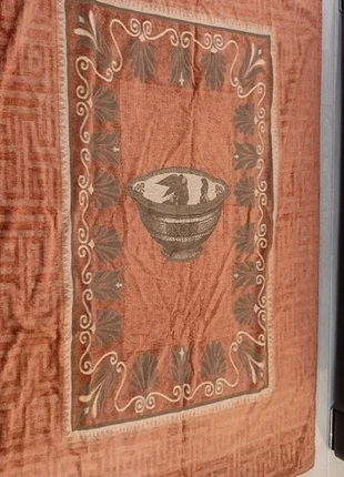 Tapis ou plaid décoratif vintage – 130 x 210 cm – Tons terre cuite et beige, estado: Novo sem etiquetas, €60.00, €63.70 inclui Proteção do Comprador