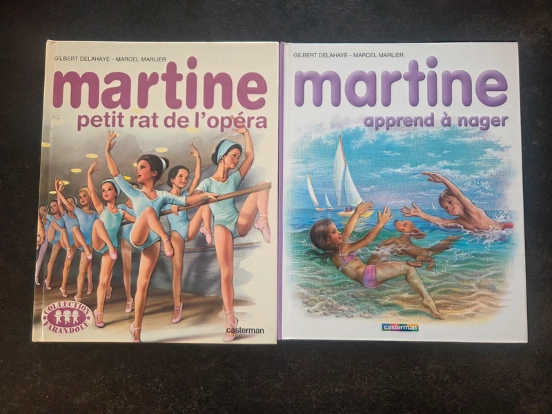 Je vends ce lot de 2 livres Martine petit rat de l'opéra
Martine apprend à nager