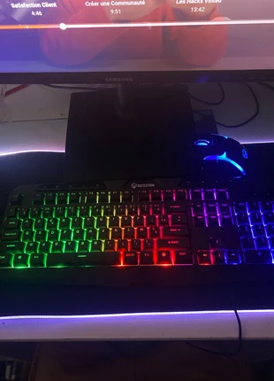 Clavier gaming lumineux, brand: Battletron, condition: New without tags, €10.00, €11.20 includes Buyer Protection