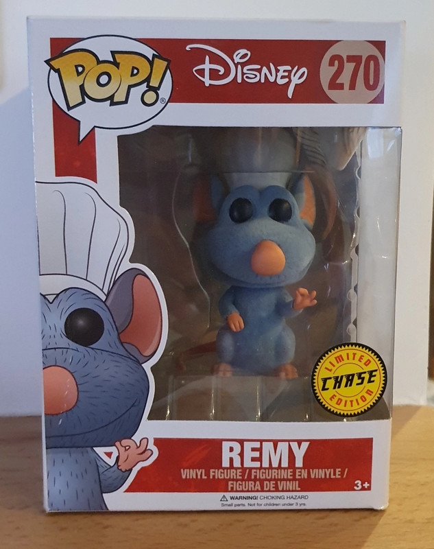 Figura Remy Ratatouille Disney Pop Funko Chase Edition Flocked