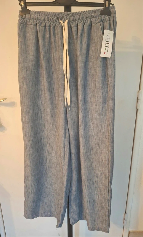 Pantalon palazzo en coton - photo numéro 2