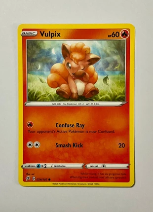 Vulpix - RCL 24/192 - Rebel Clash - eng - Sui, brand: Pokémon, condizioni: Ottime, €1.70, €2.49 include la Protezione acquisti