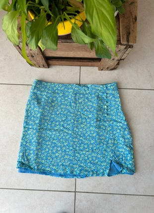 jupe mango fleurs bleu vert vintage., marque: Mango, état: Très bon état, taille: M / 38 / 10, 8,00 €, 9,10 € Protection acheteurs incluse
