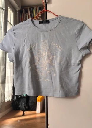 Zodiac Crop top, brand: Bershka, condition: Very good, size: L / 40 / 12, €1.00, €1.75 includes Buyer Protection