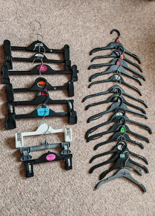 24 Children’s Plastic Hangers | Clothes, Skirt & Trouser Wardrobe Organisation, condition: Good, £3.00, £3.85 includes Buyer Protection