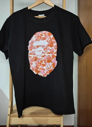Bape College T-Shirt Preto/Laranja Camo M (Novo), marca: A Bathing Ape (BAPE), estado: Muito bom, tamanho: M, €29.90, €32.10 inclui Proteção do Comprador